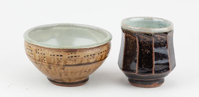 Lot 490 - MIKE DODD (born 1943); a stoneware bowl...