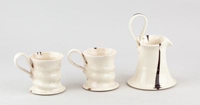 Lot 55 - JONNA BEHRENS (born 1946); an earthenware jug...