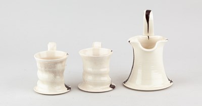Lot 55 - JONNA BEHRENS (born 1946); an earthenware jug...