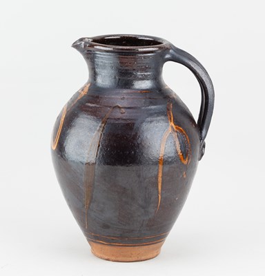 Lot 19 - CLIVE BOWEN (born 1943); a slipware jug with...