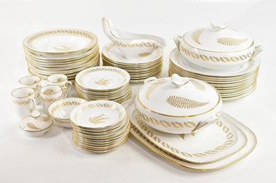 Lot 502 - SPODE; a 'Golden Fern' pattern part dinner...