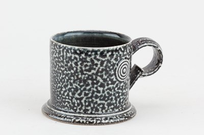 Lot 106 - WALTER KEELER (born 1942); a salt glazed mug,...