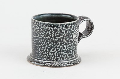 Lot 106 - WALTER KEELER (born 1942); a salt glazed mug,...