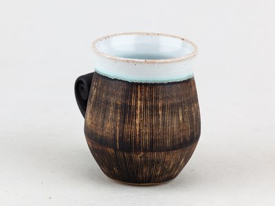 Lot 90 - RAY MARSHALL (1913-1986); a stoneware scroll...