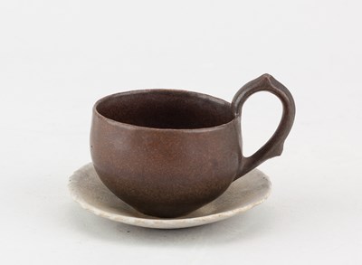 Lot 53 - JOHN WARD (born 1938); a small stoneware cup...