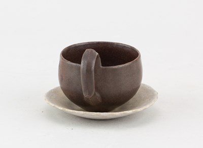 Lot 53 - JOHN WARD (born 1938); a small stoneware cup...