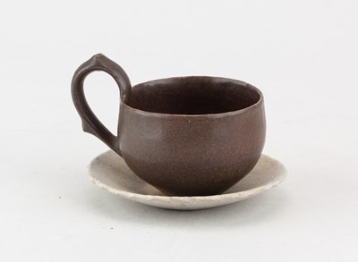 Lot 53 - JOHN WARD (born 1938); a small stoneware cup...