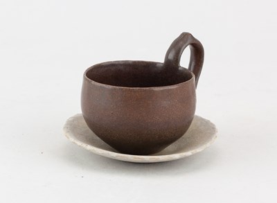 Lot 53 - JOHN WARD (born 1938); a small stoneware cup...