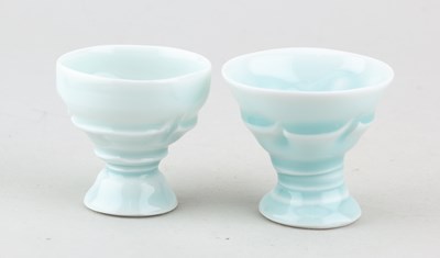 Lot 101 - TAKESHI YASUDA (born 1943); a pair of Qingbai...