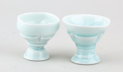 Lot 101 - TAKESHI YASUDA (born 1943); a pair of Qingbai...