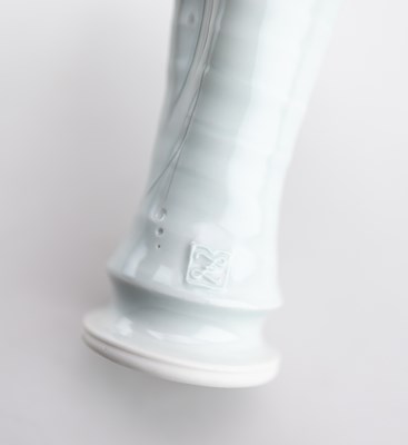 Lot 89 - RADEK ZEMLICKA; a pair of porcelain vases with...