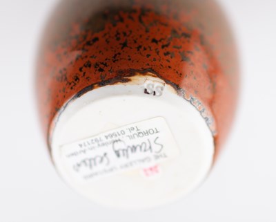 Lot 82 - PETER SWANSON (born 1950); a square stoneware...