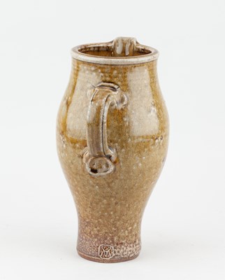 Lot 129 - MICHAEL CASSON (1925-2003); a salt glazed jug...