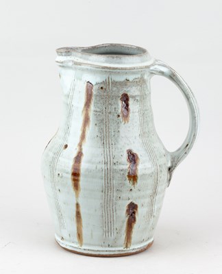 Lot 130 - MIKE DODD (born 1943); a stoneware jug covered...