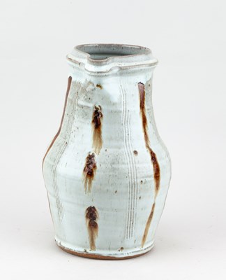 Lot 130 - MIKE DODD (born 1943); a stoneware jug covered...