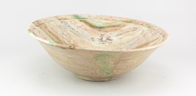 Lot 112 - GARY WOOD (1955-2023); a large stoneware bowl...