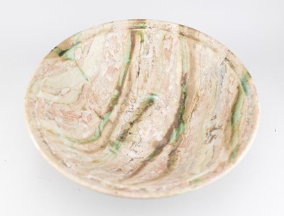 Lot 112 - GARY WOOD (1955-2023); a large stoneware bowl...