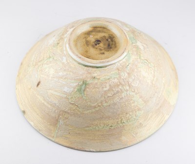 Lot 112 - GARY WOOD (1955-2023); a large stoneware bowl...