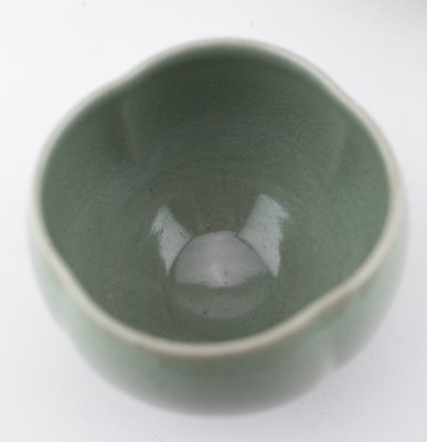 Lot 109 - ANDREW WILSON; a lugged bulbous stoneware...