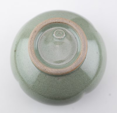 Lot 109 - ANDREW WILSON; a lugged bulbous stoneware...