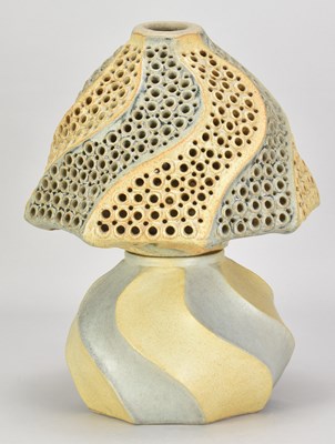 Lot 97 - BERNARD ROOKE (born 1938); a stoneware lamp...