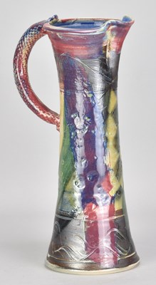 Lot 494 - MICHAEL KENNEDY; a tall stoneware jug covered...