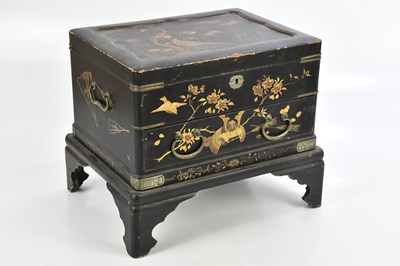 Lot 1149 - A Japanese Meiji period lacquered table top...