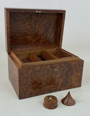 Lot 28 - A contemporary bird's eye maple veneered...