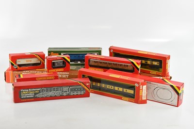 Lot 1051 - HORNBY; a boxed Duchess Mail Train Set and a...