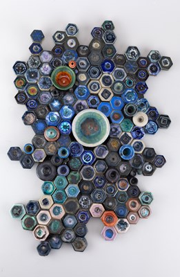 Lot 171 - ANNE PLANT (1934-2019); 'Blue Honeycomb', a...