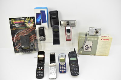 Lot 343 - Seven vintage mobile phones to include Nokia...