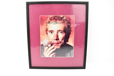 Lot 480 - JOHNNY ROTTEN; a colour photo image signed in...