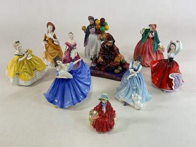 Lot 326 - ROYAL DOULTON; ten figures including HN1493...