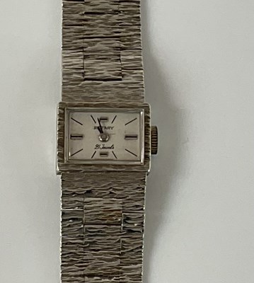 Lot 668 - ROTARY; a lady's 9ct white gold wristwatch...