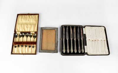 Lot 763 - H. M. & CO; a cased set of George V hallmarked...