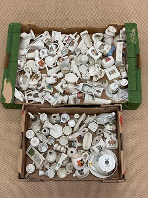 Lot 266 - A large collection of crested china.