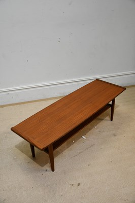 Lot 66 - A mid century teak 'Myer' coffee table, height...