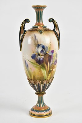 Lot 553 - JOSEPH HADLEY FOR ROYAL WORCESTER; a hand...