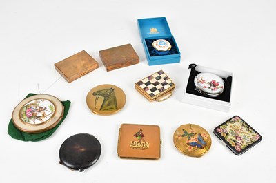 Lot 1222 - A collection eleven of vintage compacts.