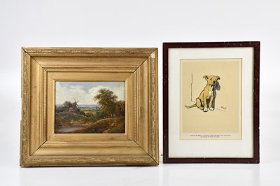 Lot 1657 - A collection of five prints, a watercolour,...