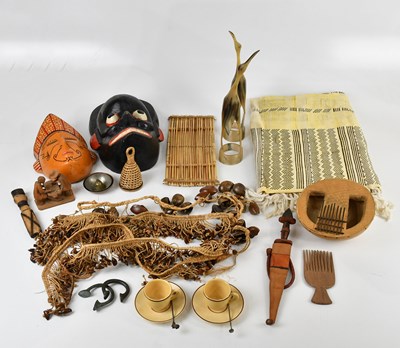 Lot 1183 - A collection of modern African items including...