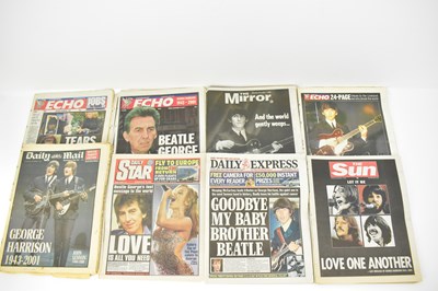 Lot 492 - GEORGE HARRISON; twenty-six newspapers, all...