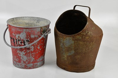 Lot 1275 - DURSLEY LISTER; a vintage milk pail and a...