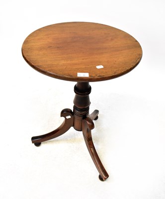 Lot 40 - A 19th century circular tilt-top side table on...