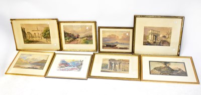 Lot 453 - Seven various Victorian and later watercolours...