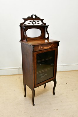 Lot 196 - An Edwardian inlaid mahogany display cabinet,...