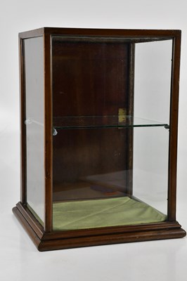 Lot 1297 - A mahogany and glazed table top display...