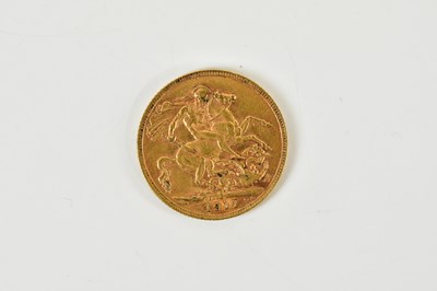 Lot 673 - A George V full sovereign, 1911.