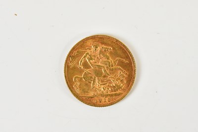 Lot 674 - A George V full sovereign, 1918.