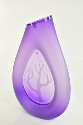 Lot 404 - SVAJA GLASS; a contemporary frosted and clear...